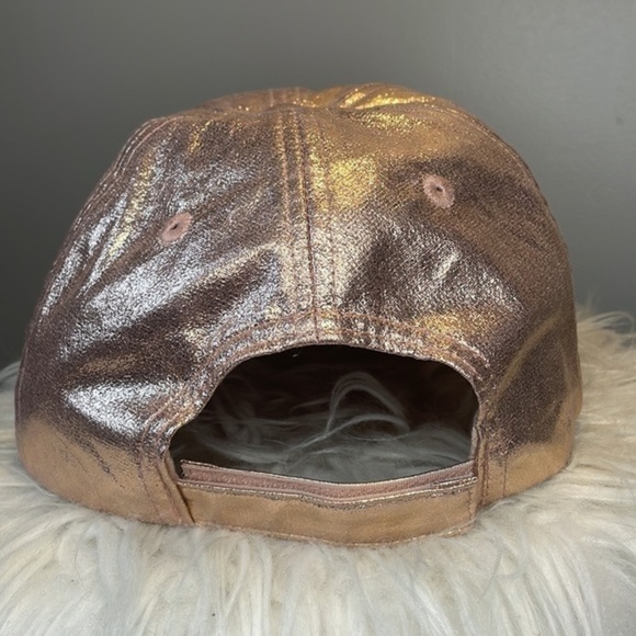 DISNEY PARKS | WOMENS DISNEY ROSEGOLD MICKEY SHIMMER HAT - Picture 5 of 7